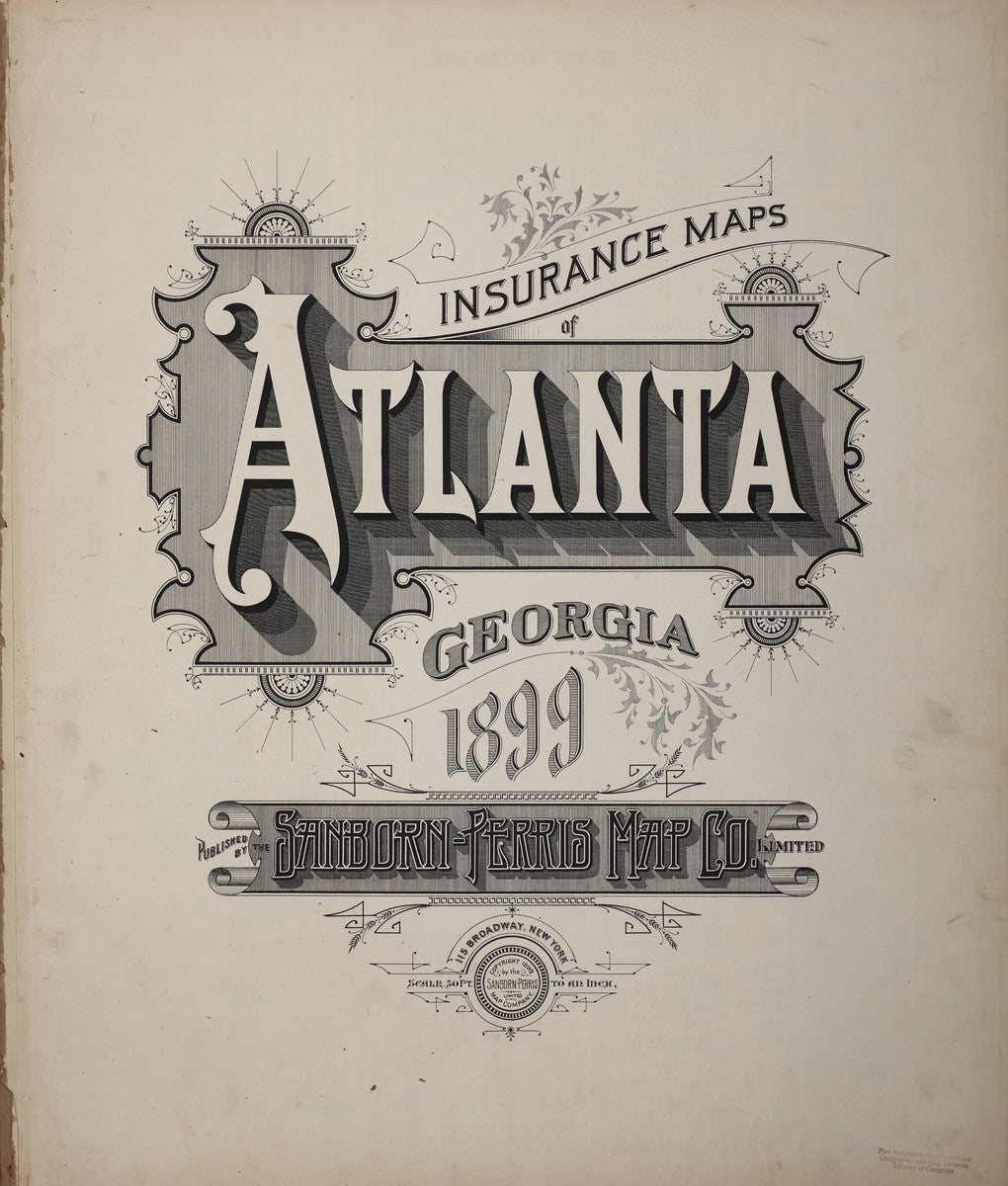 Atlanta, Georgia - 1899 Sanborn Map