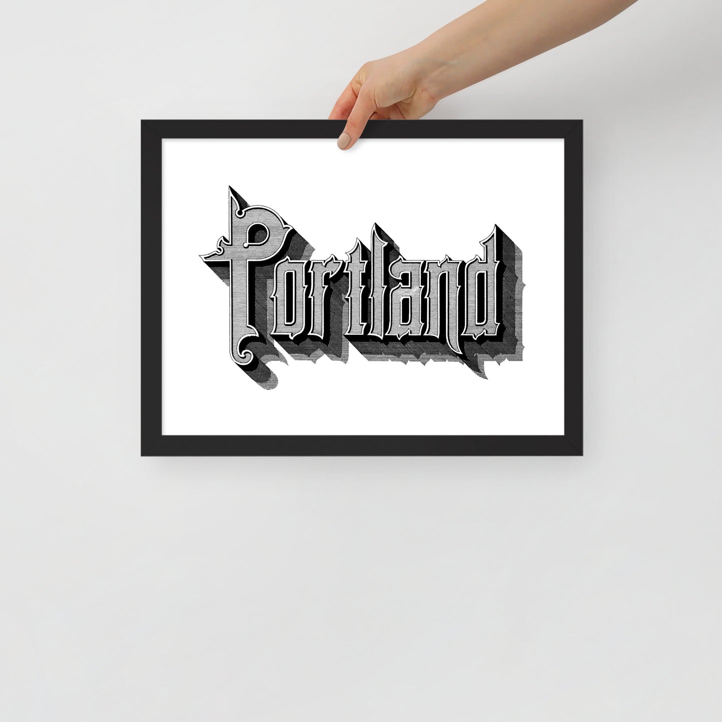 Portland Framed matte paper poster