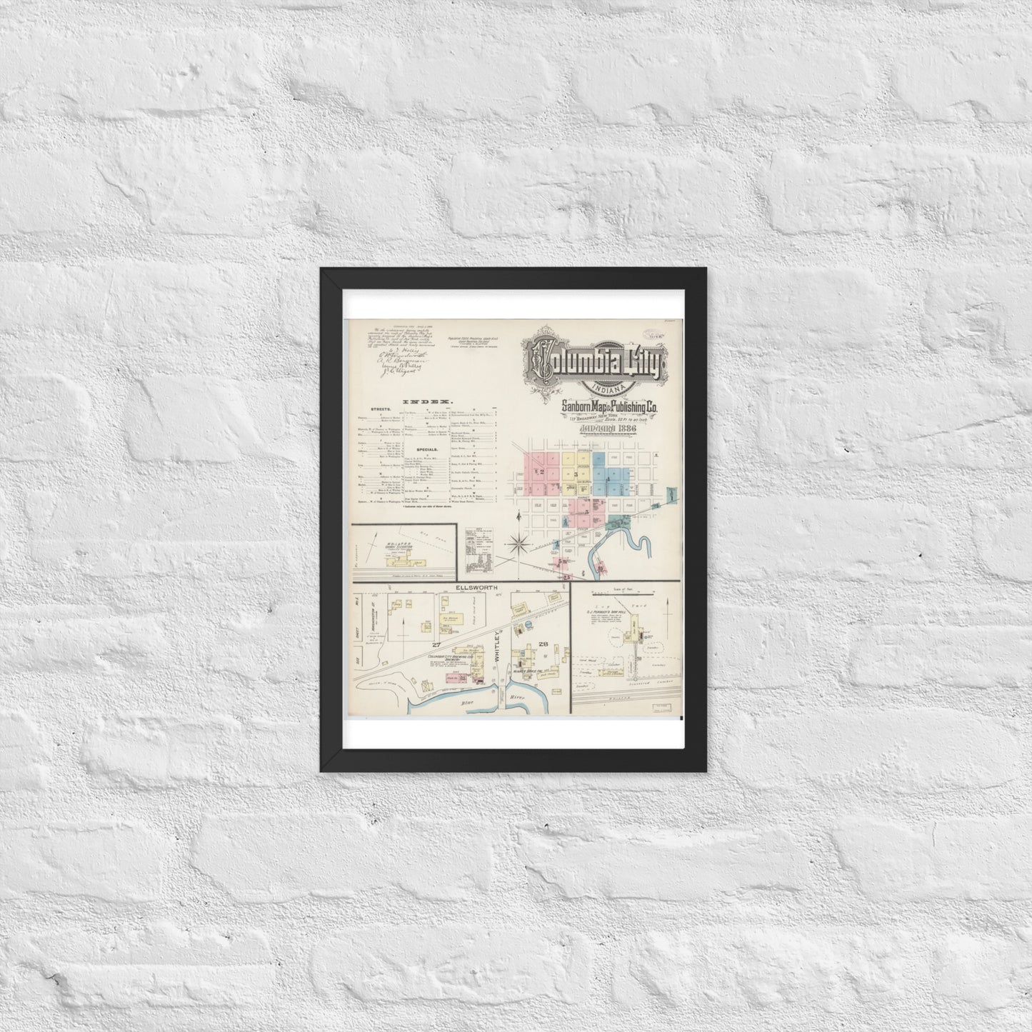 Columbia City, Indiana (1886)