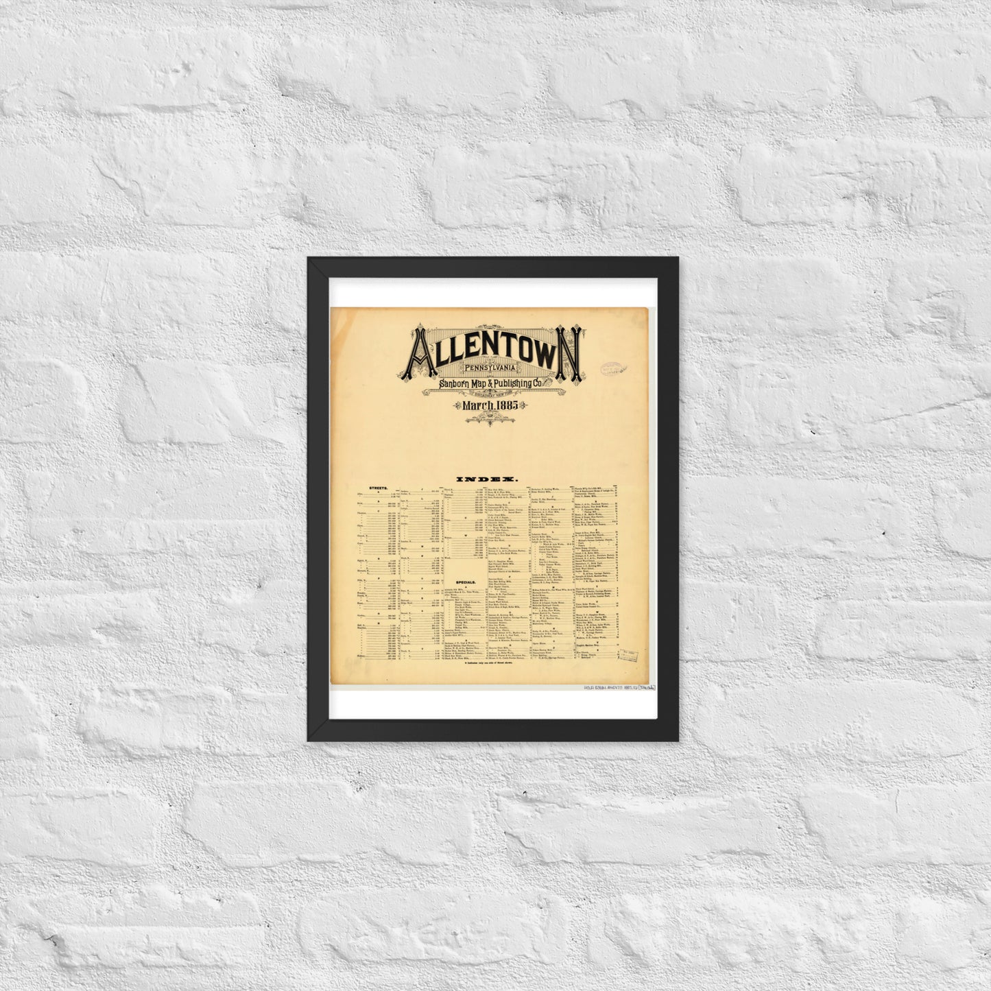 Allentown, Pennsylvania (1885)