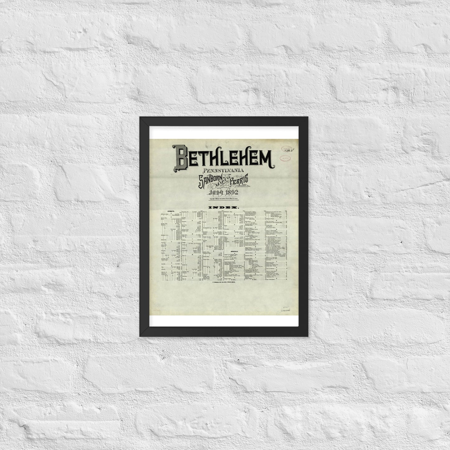 Bethlehem, Pennsylvania (1892)