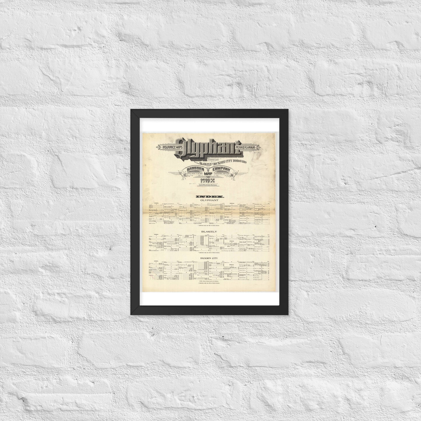 Dickson City, Pennsylvania (1912)