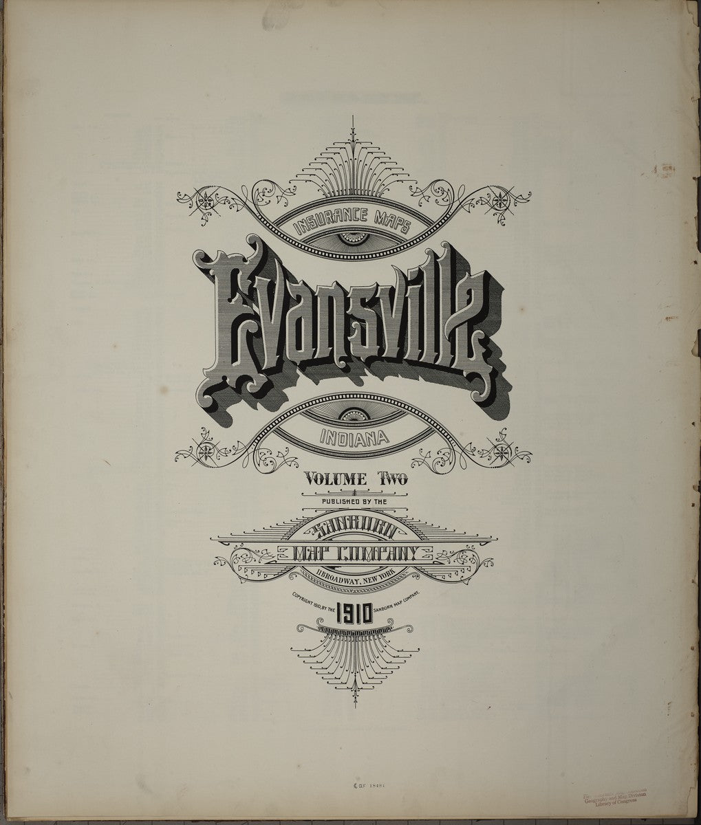 Evansville, Indiana - 1910 Sanborn Map