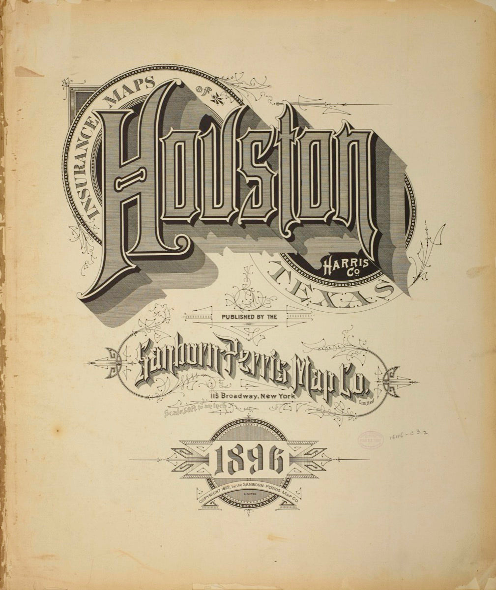 Houston, Texas - 1896 Sanborn Map
