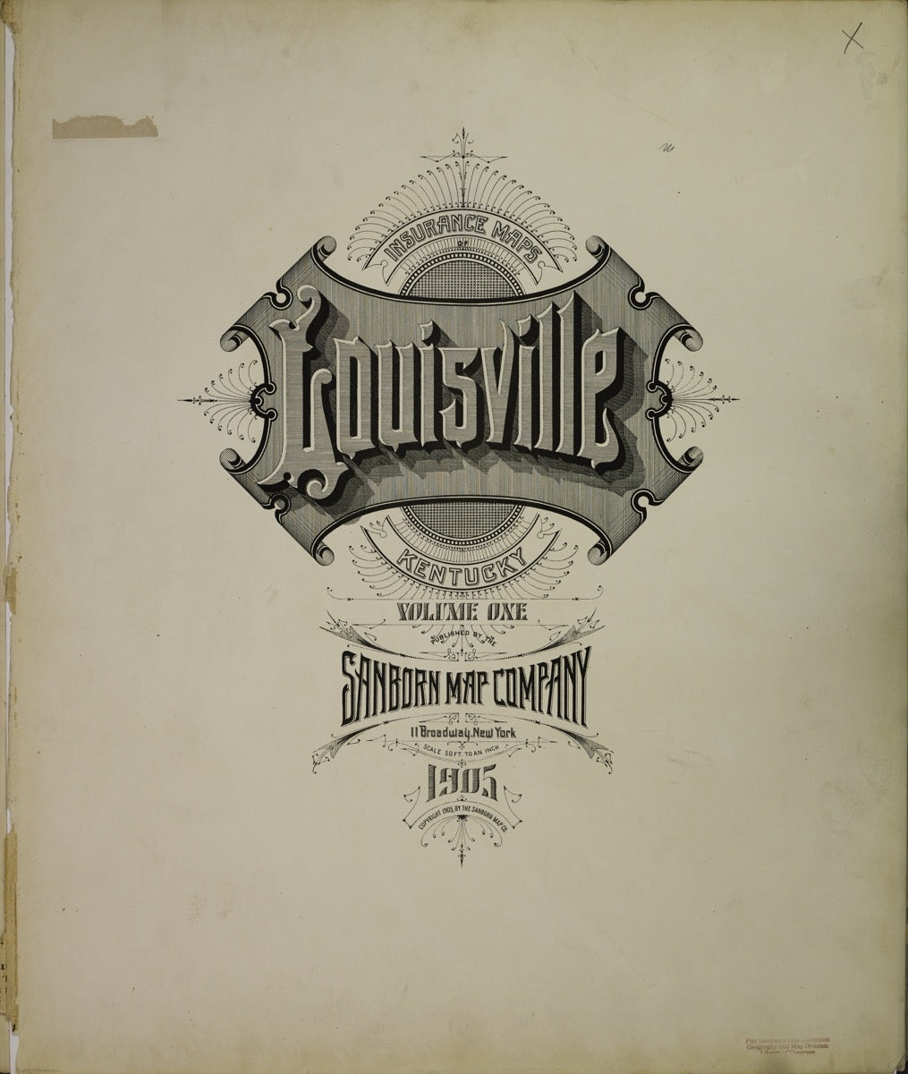 Louisville, Kentucky - 1905 Sanborn Map