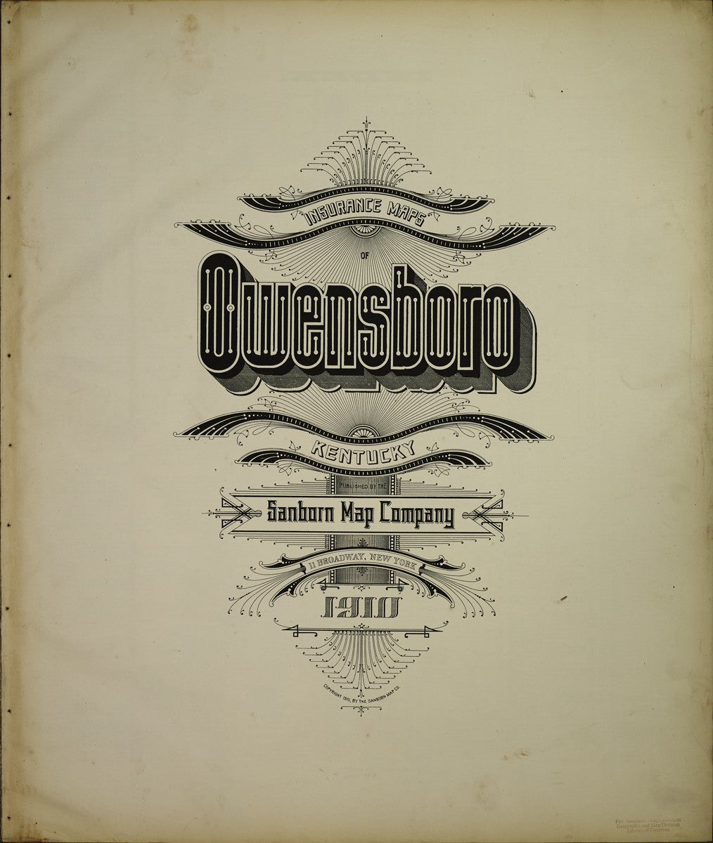 Owensboro, Kentucky - 1910 Sanborn Map