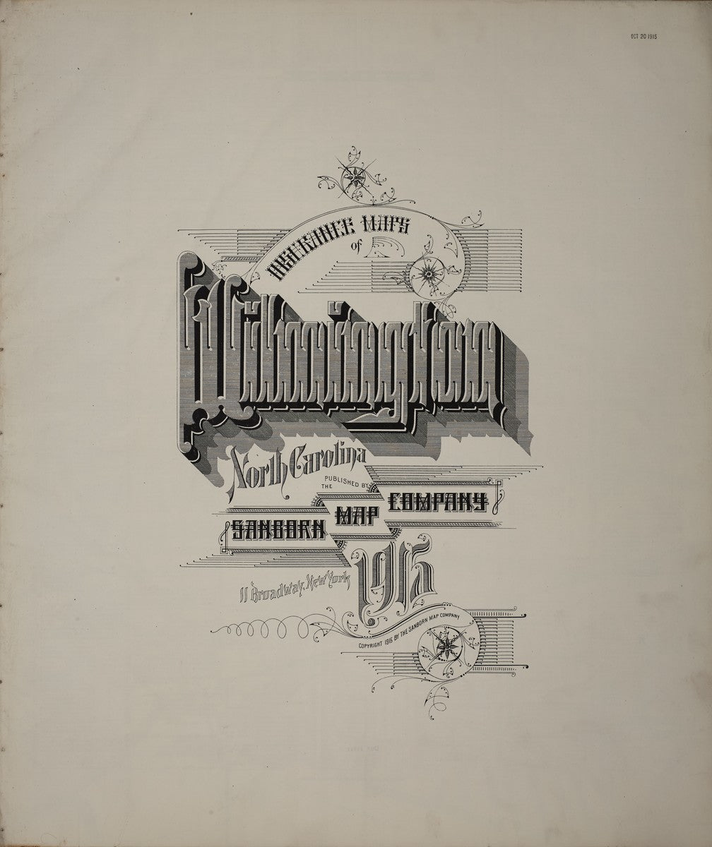 Wilmington, North Carolina - 1915 Sanborn Map