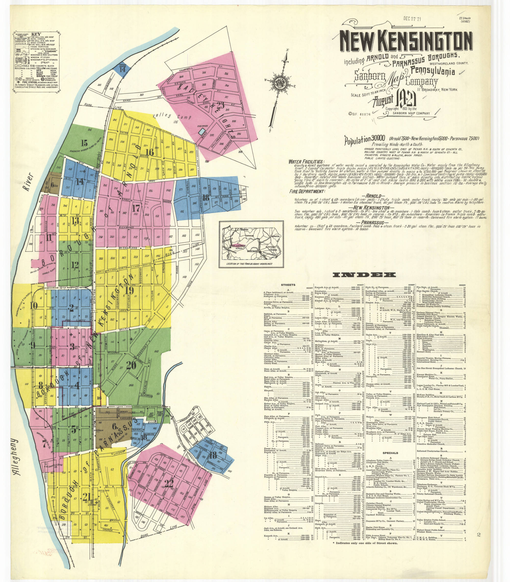 New Kensington4 Sanborn Fire Maps New Kensington4 