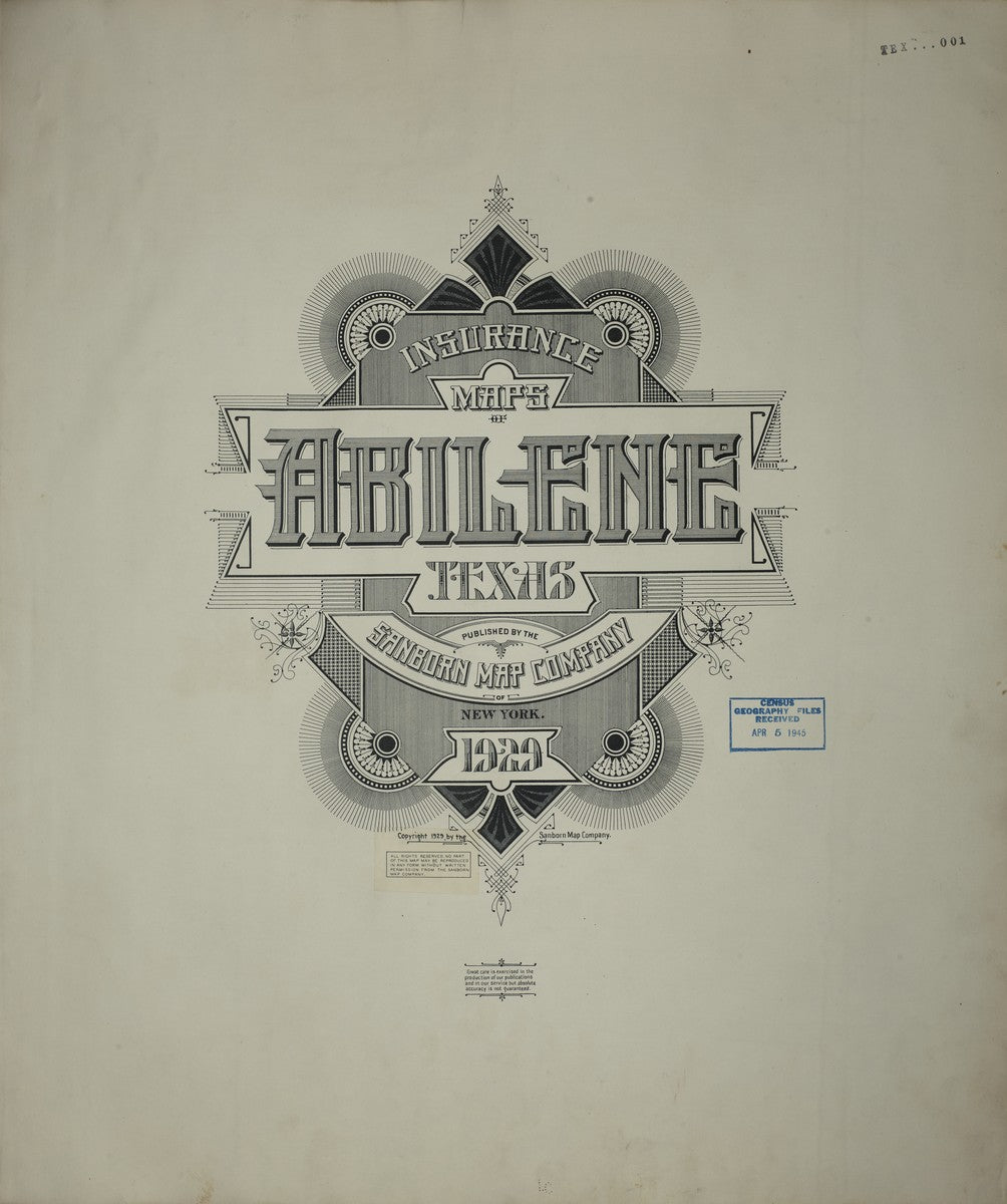 Abilene, Texas - 1929 Sanborn Map