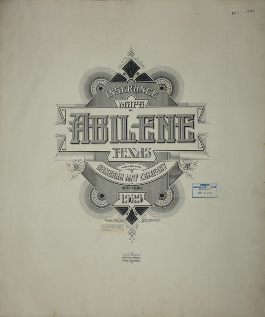 Abilene, Texas - 1929 Sanborn Map