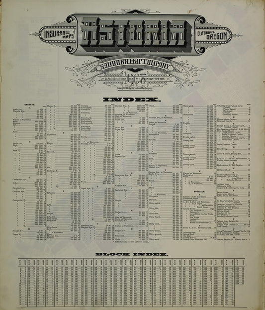 Astoria, Oregon - 1908 Sanborn Map