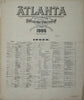 Atlanta, Georgia - 1886 Sanborn Fire Insurance Map