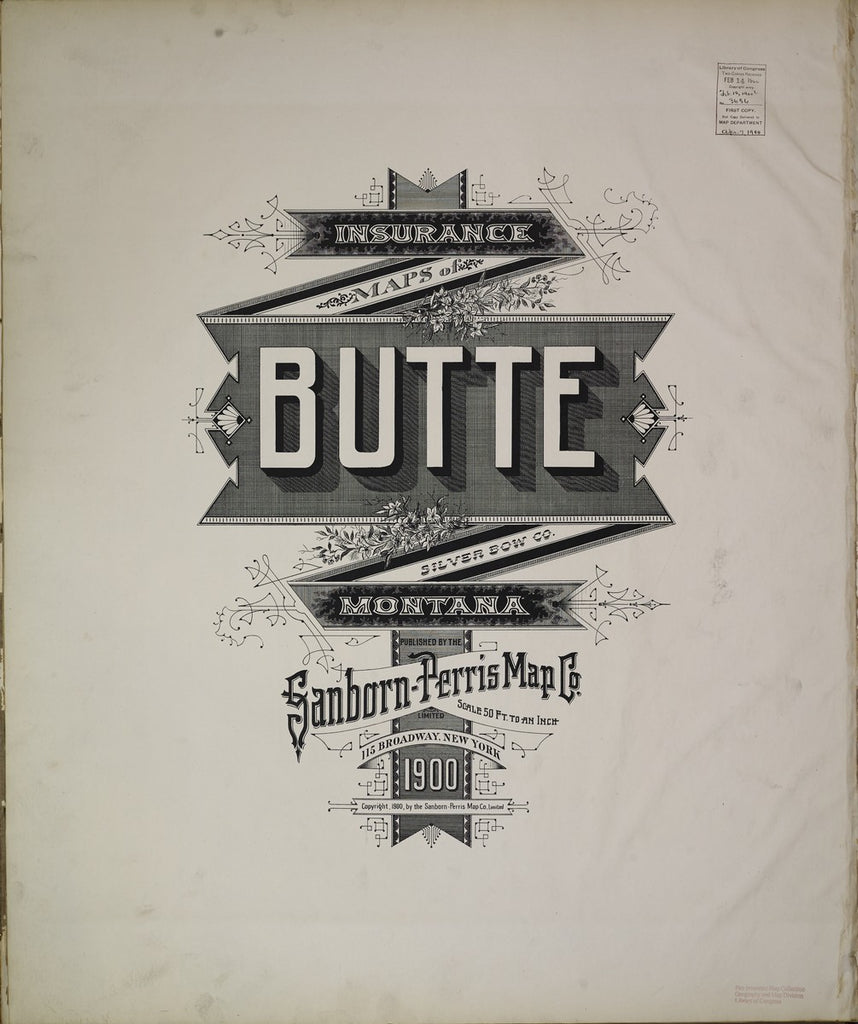 Butte, Montana - 1900 Sanborn Map