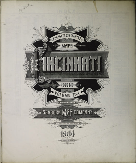 Cincinnati, Ohio - 1904 Sanborn Map