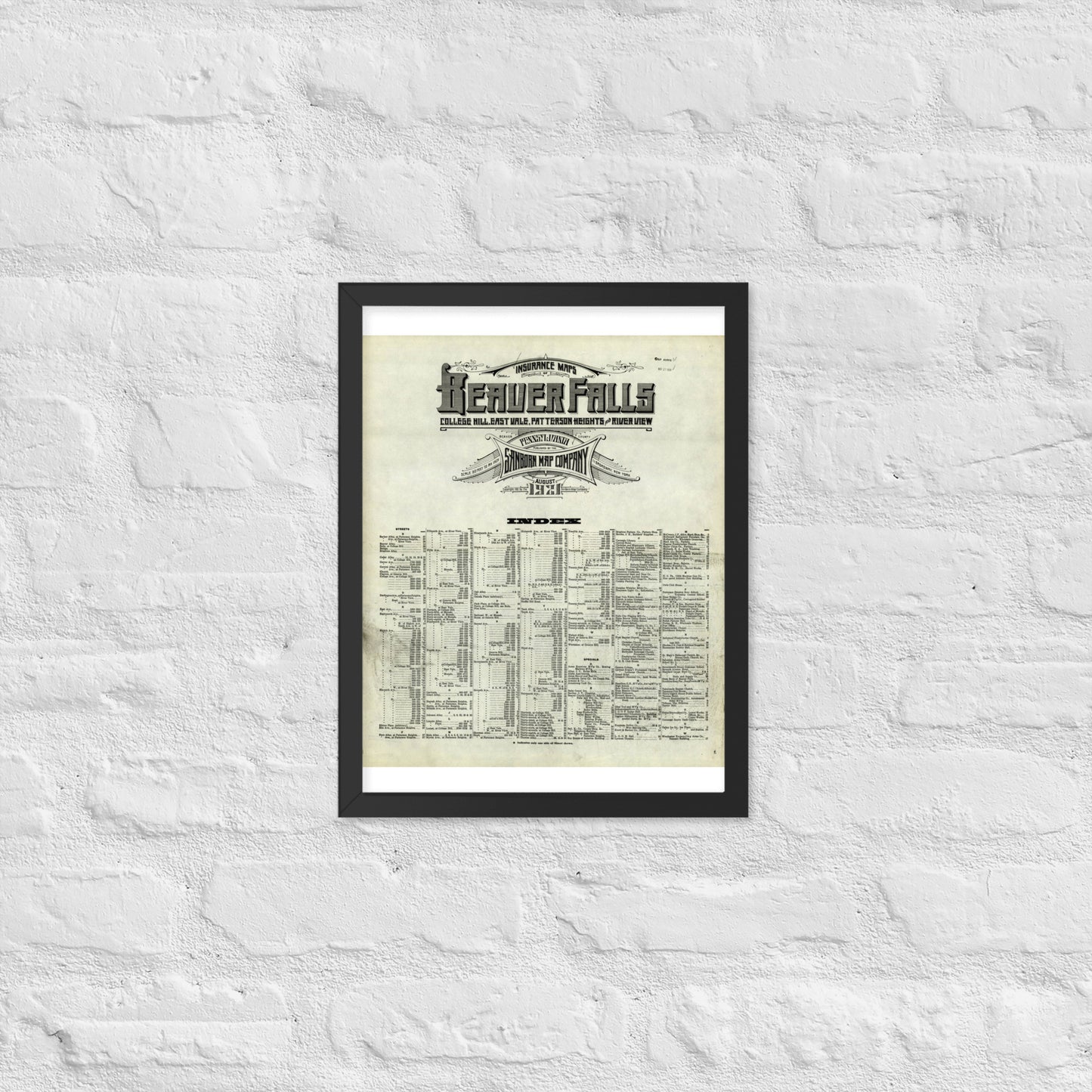 Beaver Falls, Pennsylvania (1921)