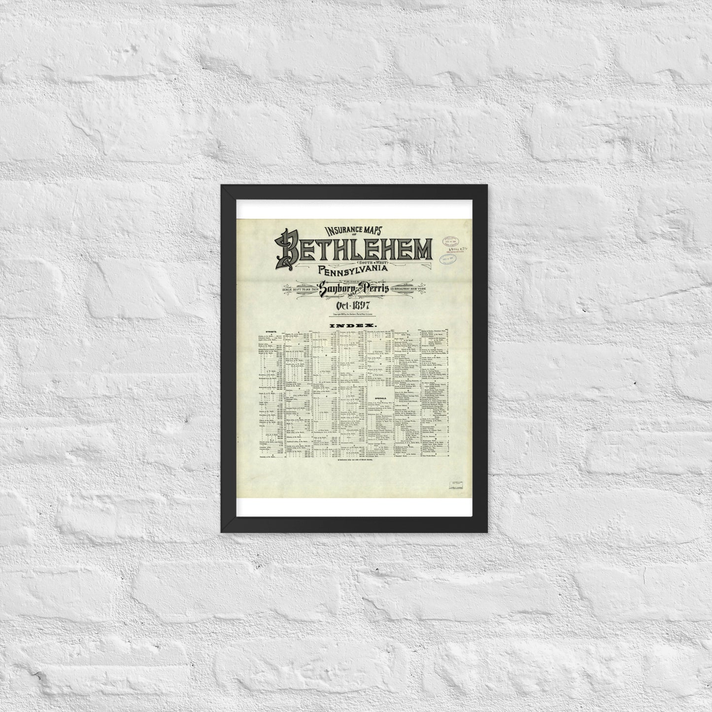Bethlehem, Pennsylvania (1897)