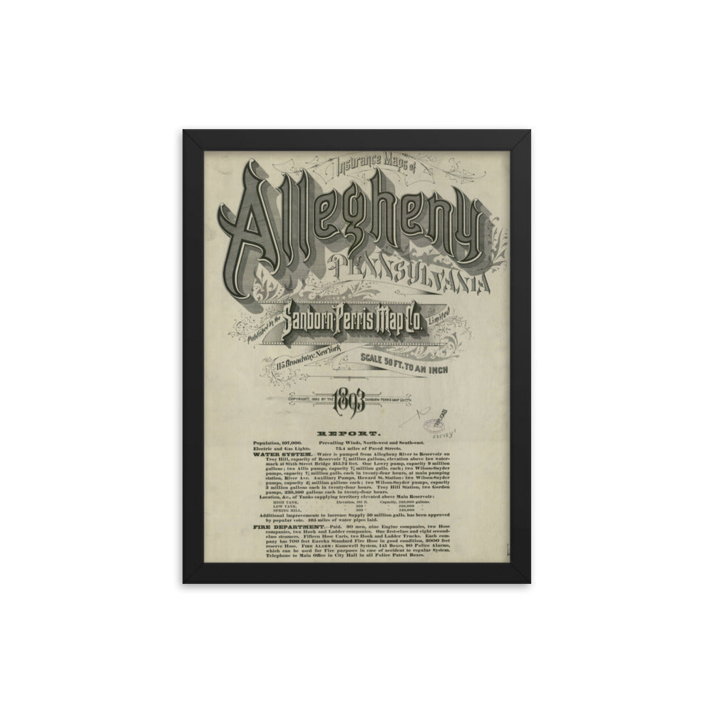 Allegheny, Pennsylvania (1893) (Cover Page)