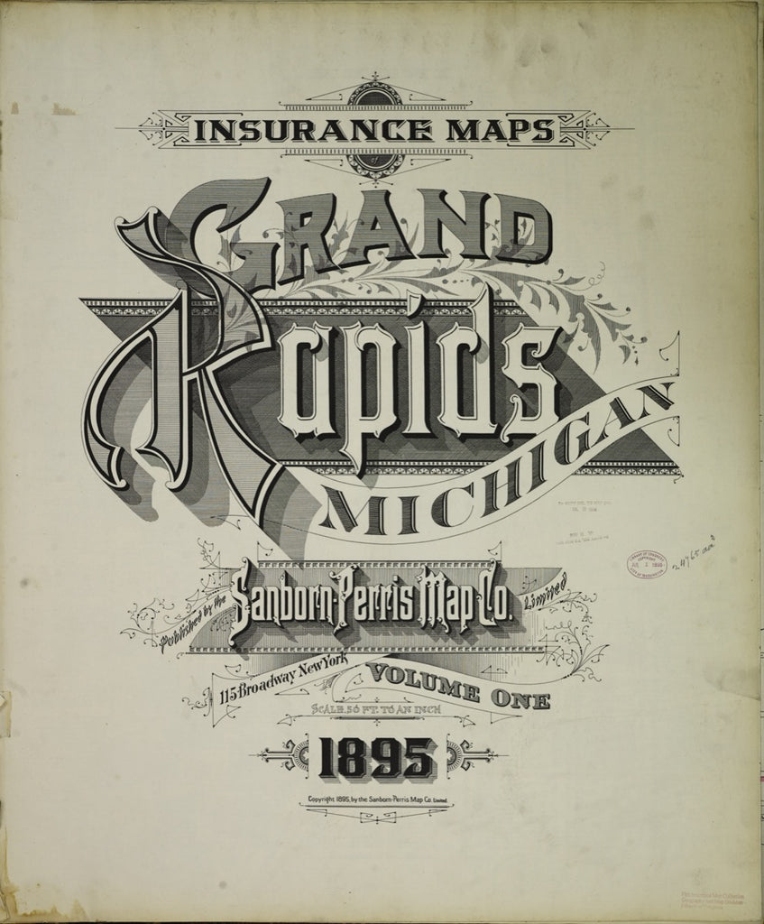 Grand Rapids, Michigan - 1895 Sanborn Map