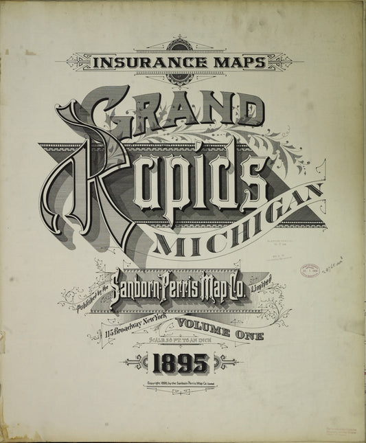 Grand Rapids, Michigan - 1895 Sanborn Map