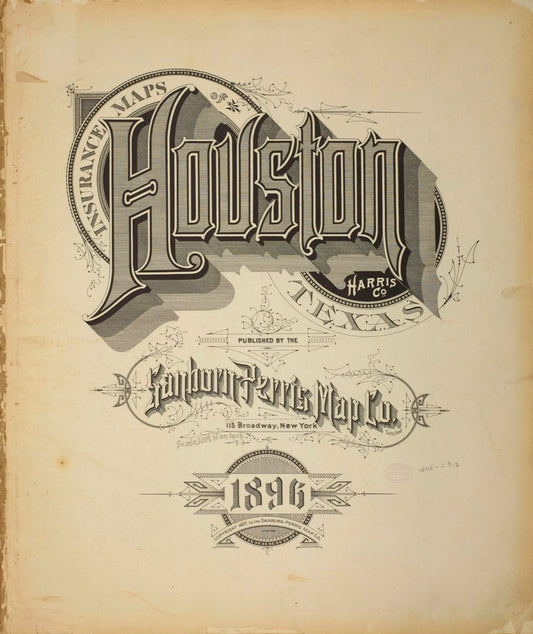 Houston, Texas - 1896 Sanborn Map