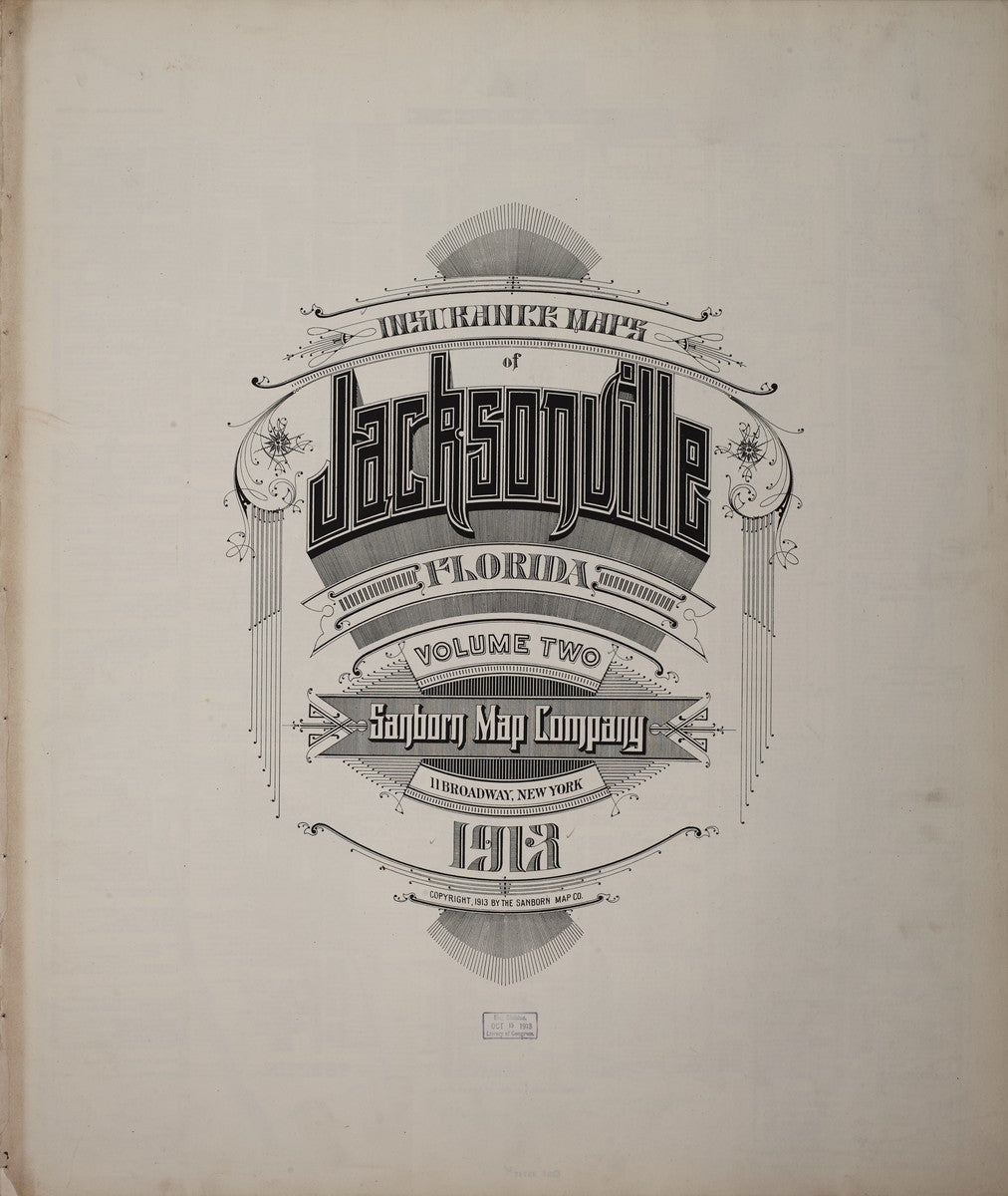 Jacksonville, Florida - 1913 Sanborn Map