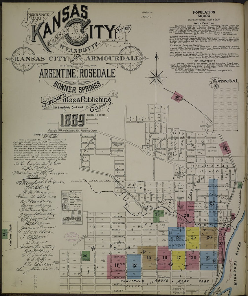 Kansas City, Kansas - 1889 Sanborn Map