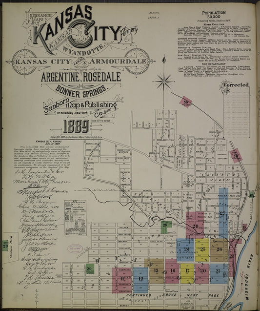 Kansas City, Kansas - 1889 Sanborn Map