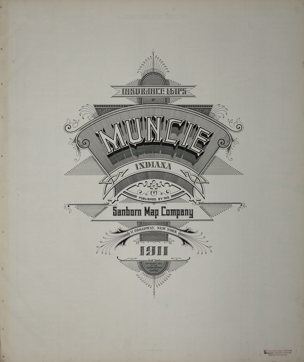 Muncie, Indiana - 1911 Sanborn Map