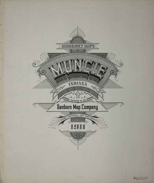 Muncie, Indiana - 1911 Sanborn Map