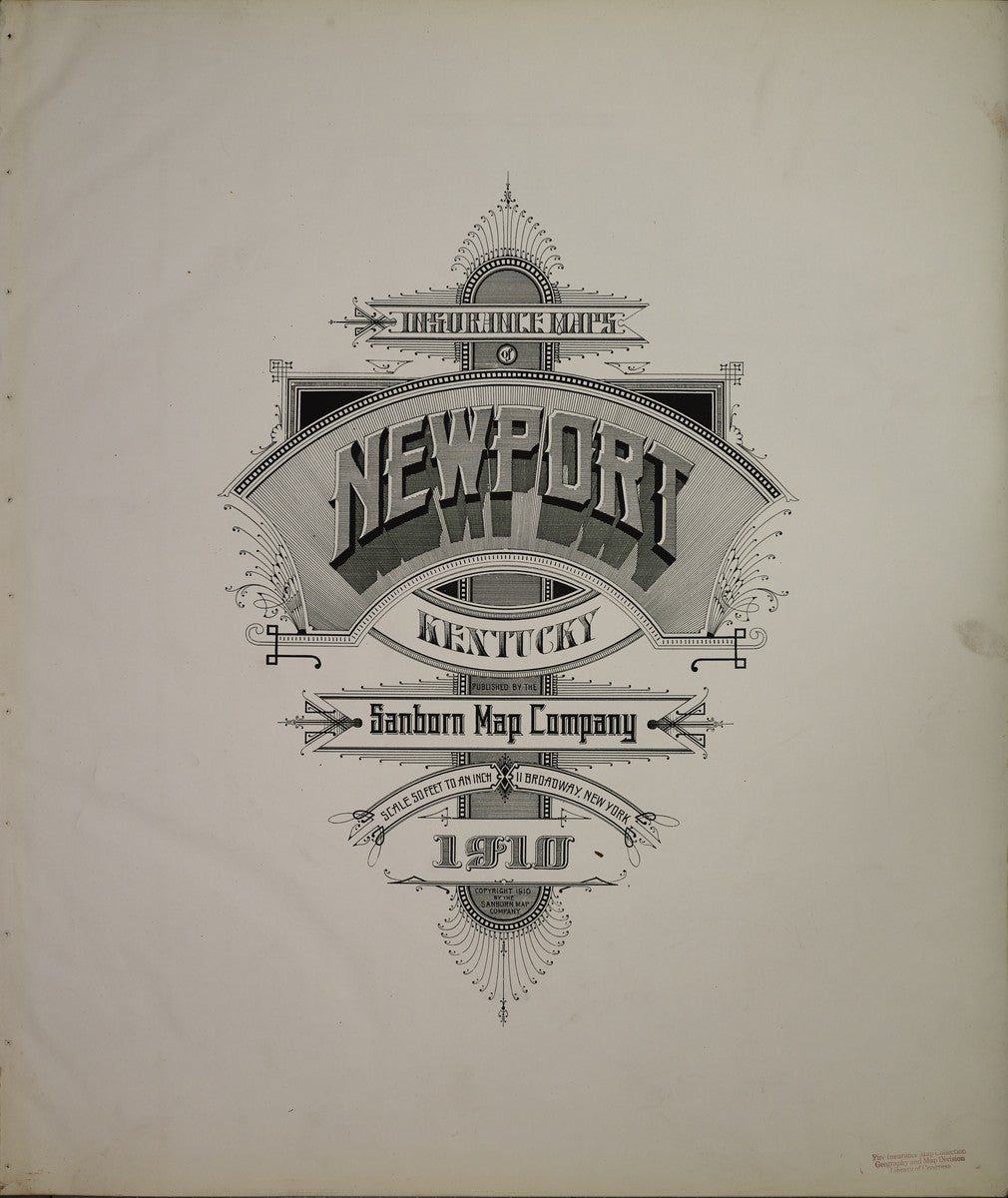 Newport, Kentucky - 1910 Sanborn Map