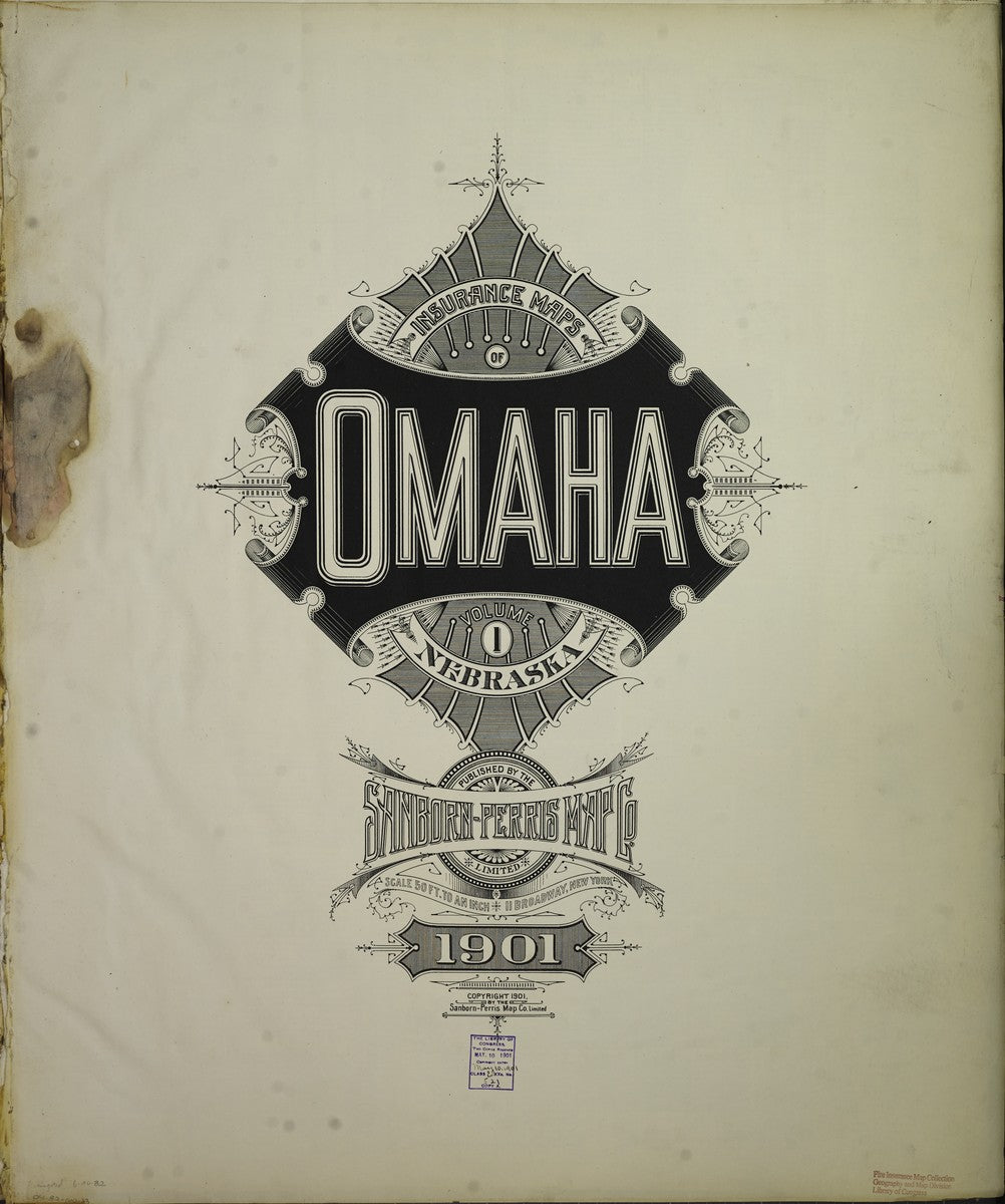 Omaha, Nebraska - 1901 Sanborn Map