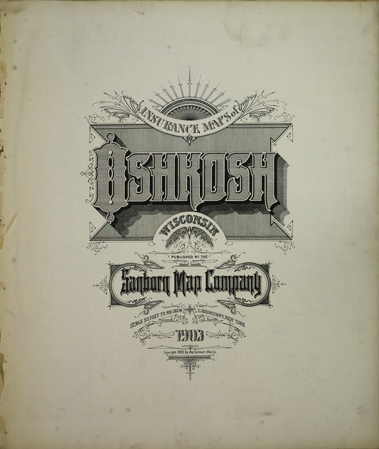 Oshkosh, Wisconsin - 1903 Sanborn Map