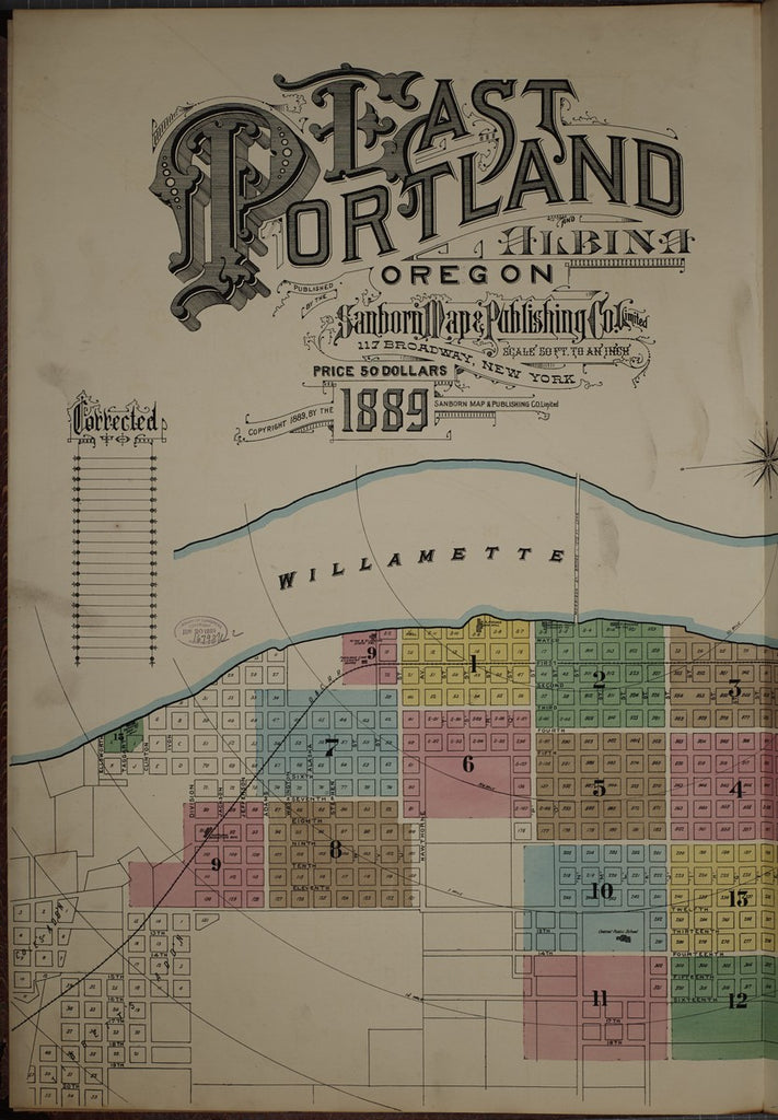 Portland, Oregon - 1889 Sanborn Map