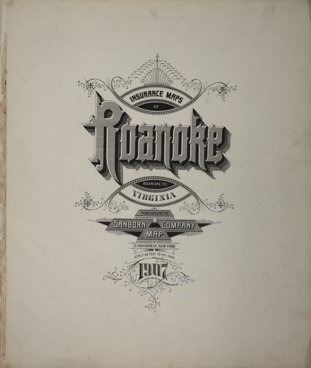 Roanoke, Virginia - 1907 Sanborn Map