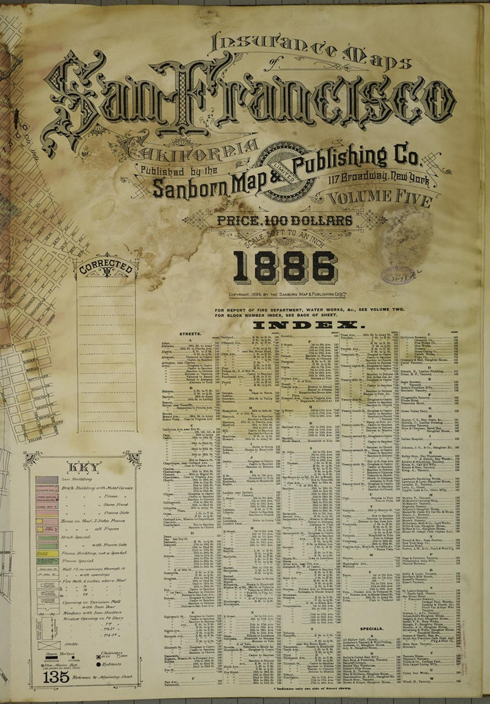 San Francisco, California - 1886 Sanborn Fire Insurance Map