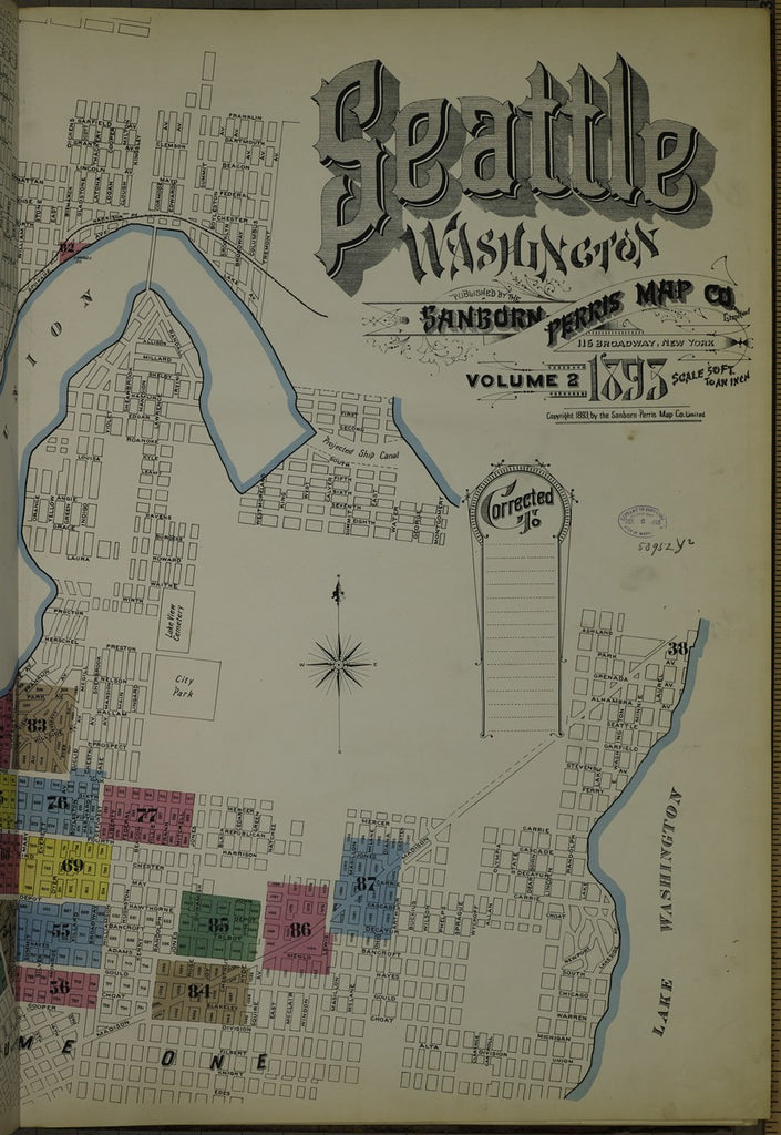 Seattle, Washington - 1893 Sanborn Fire Insurance Map