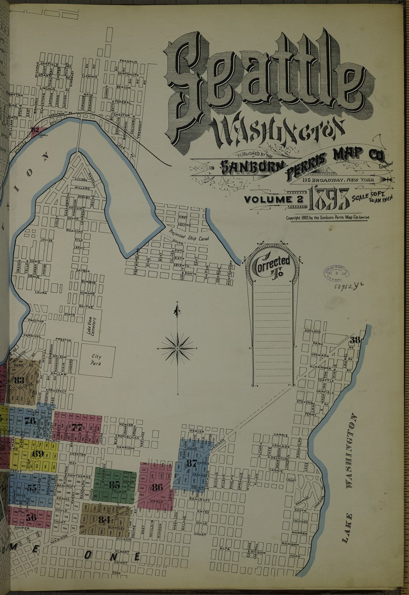 Seattle, Washington - 1893 Sanborn Fire Insurance Map