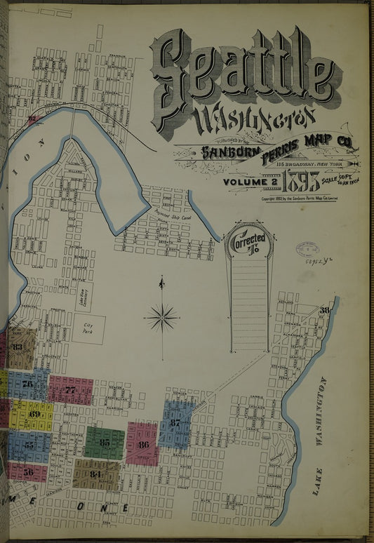 Seattle, Washington - 1893 Sanborn Fire Insurance Map