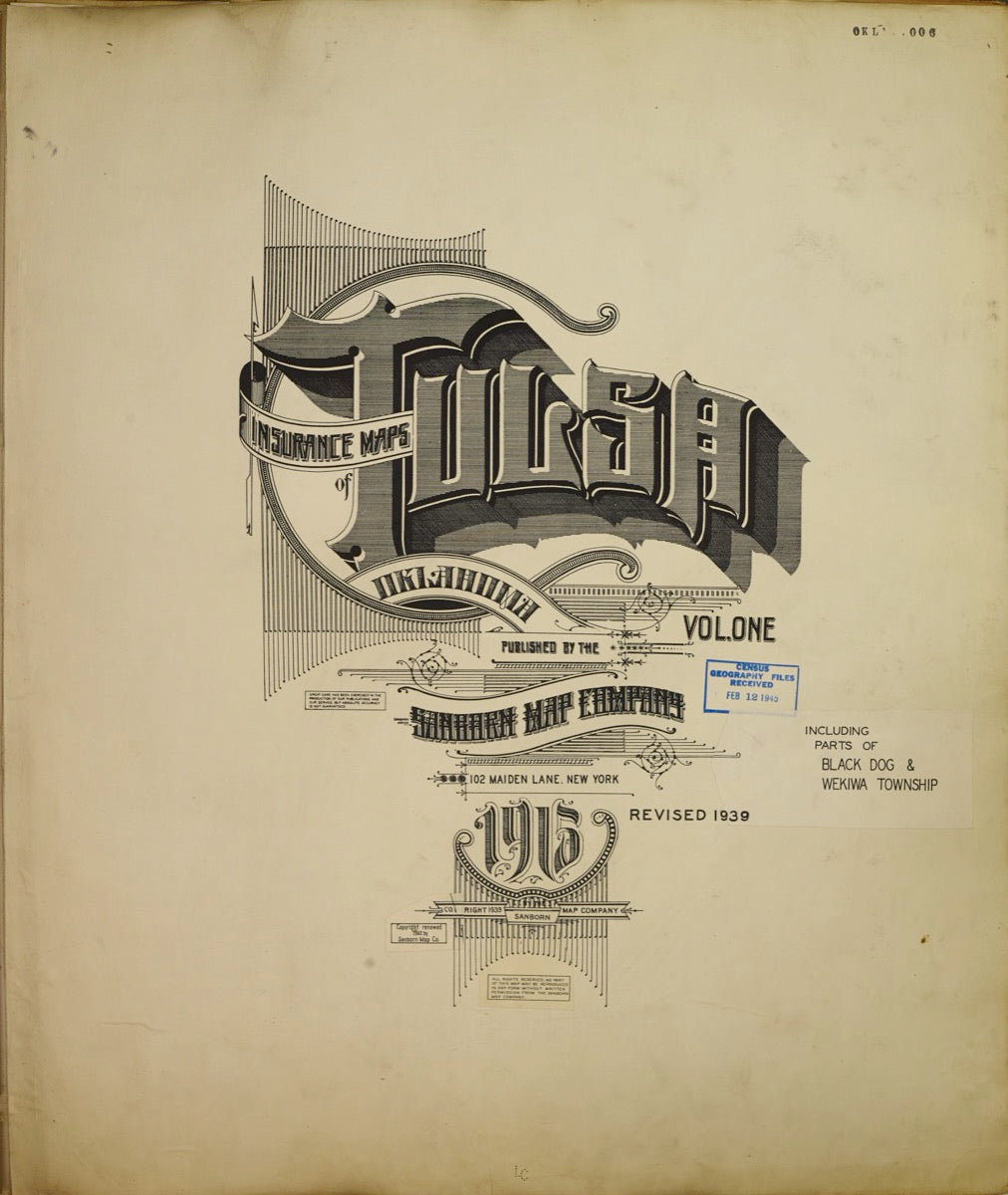 Tulsa, Oklahoma - 1915 Sanborn Map