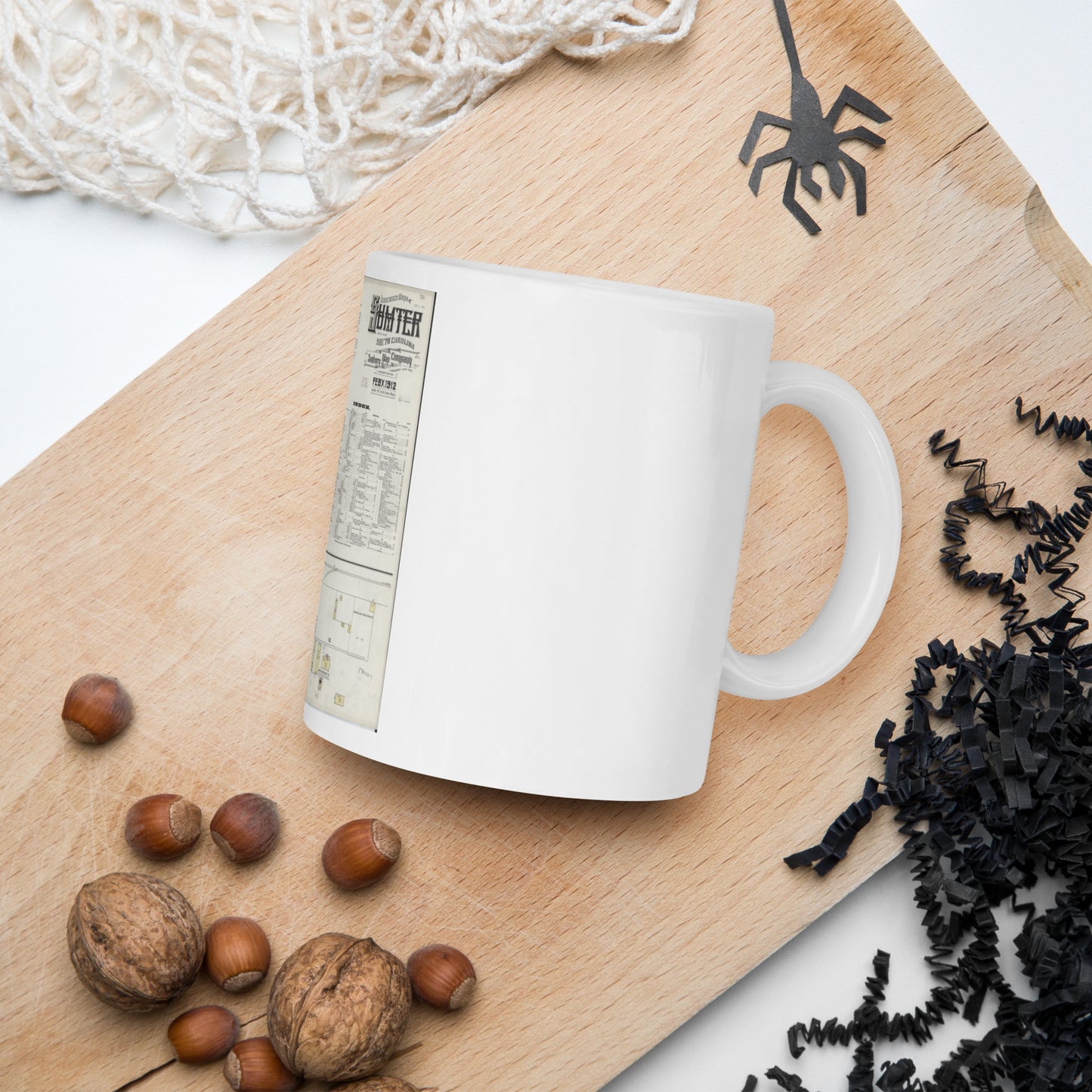 White glossy mug test