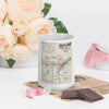 White glossy mug