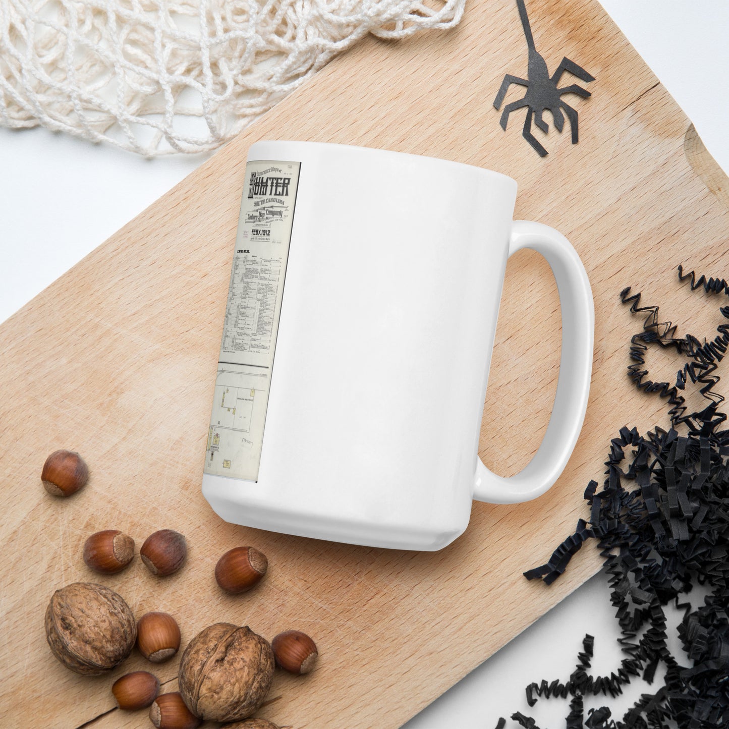 White glossy mug test