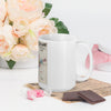 White glossy mug