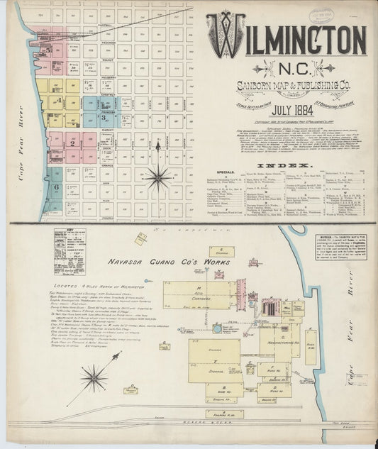 Wilmington, North Carolina - 1884 Sanborn Map